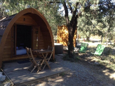 Image hebergement insolite CABANE POD INSOLITE DANS LES GORGES DE L ARDECHE